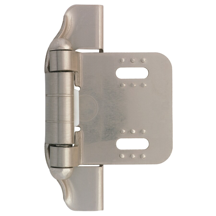 Brainerd 2-Pack Satin Nickel Self-Closing Flush Cabinet Hinge at Lowes.com