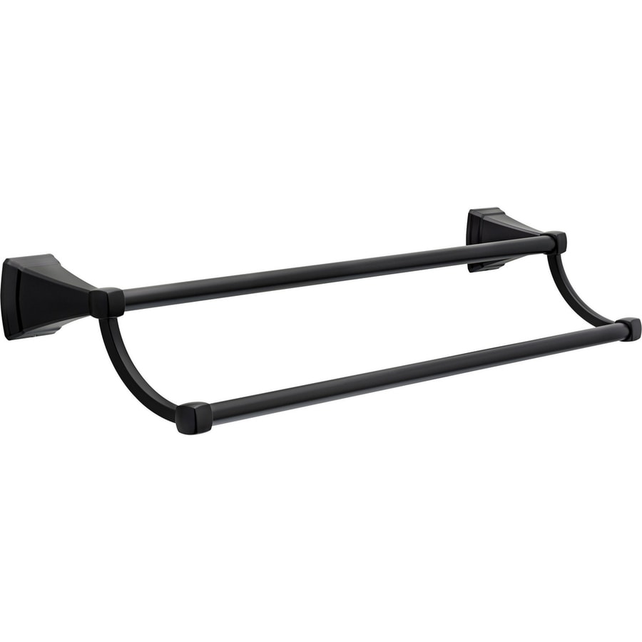 matte black towel stand