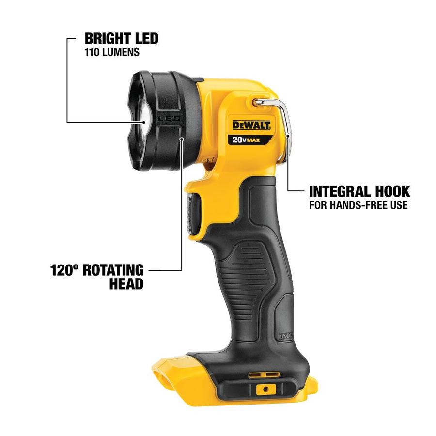 Dewalt 20 Volt Max 110 Lumen Led Rechargeable Power Tool Flashlight In The Power Tool 6859