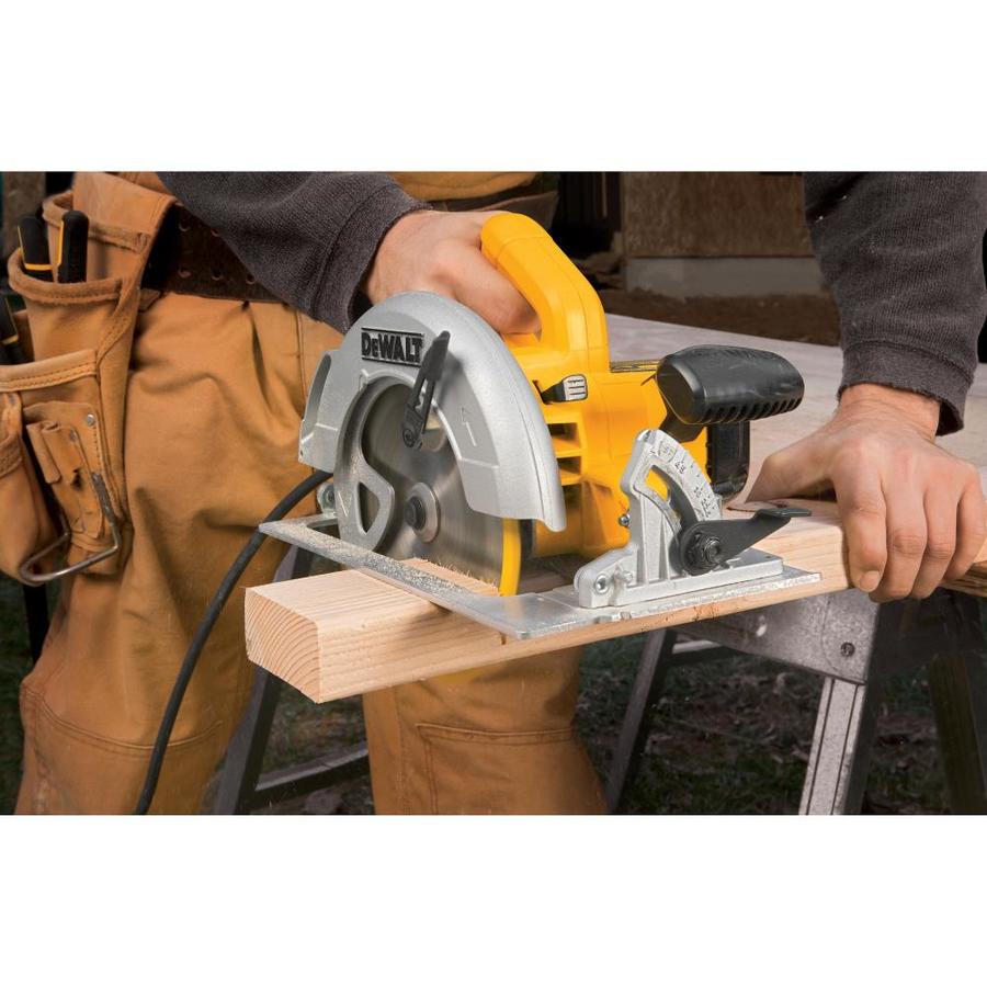 Dewalt 15 Amp 7 14 In Corded Circular Saw With Steel Shoe In The Circular Saws Department At 