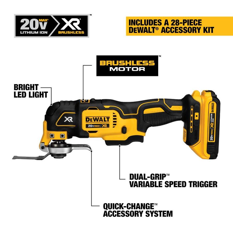 DEWALT XR 28-Piece Cordless Brushless 20-Volt Max Variable Speed ...