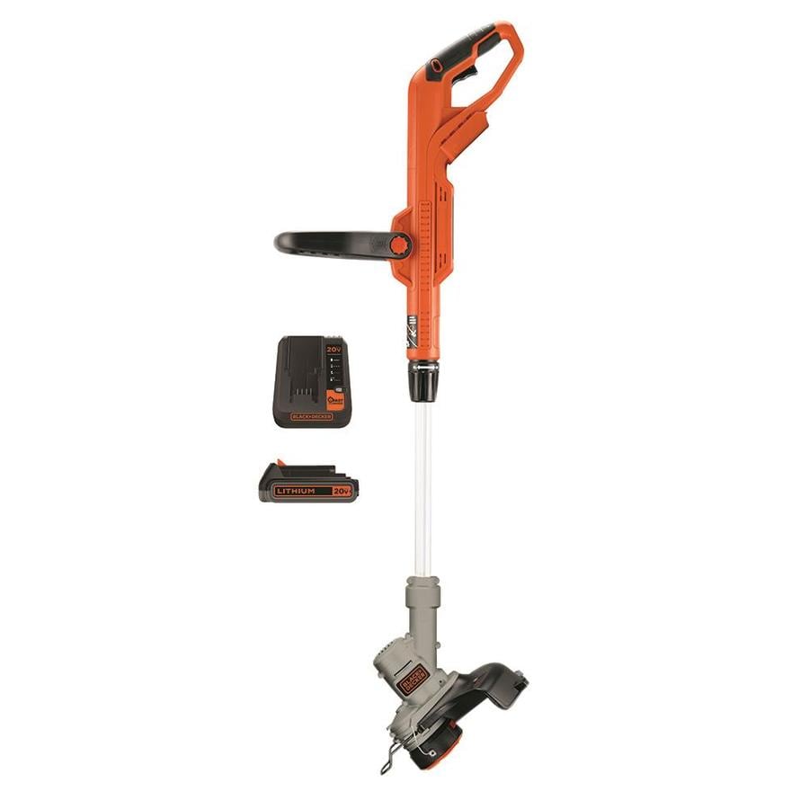 black and decker weed trimmer battery
