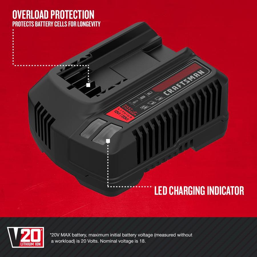 CRAFTSMAN 20Volt Max Power Tool Battery Charger in the Power Tool