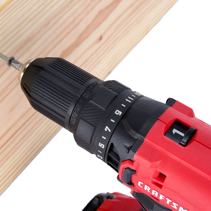 CRAFTSMAN V20 20Volt Max 1/2in Cordless Drill (Charger Included and 1