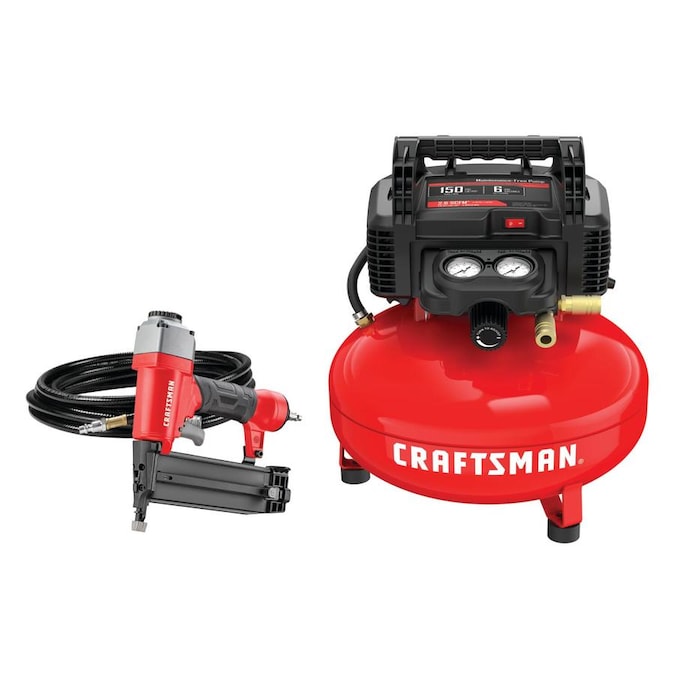 CRAFTSMAN 6-Gallon Single Stage Portable Electric Pancake Air Compressor (1-Tools Included)