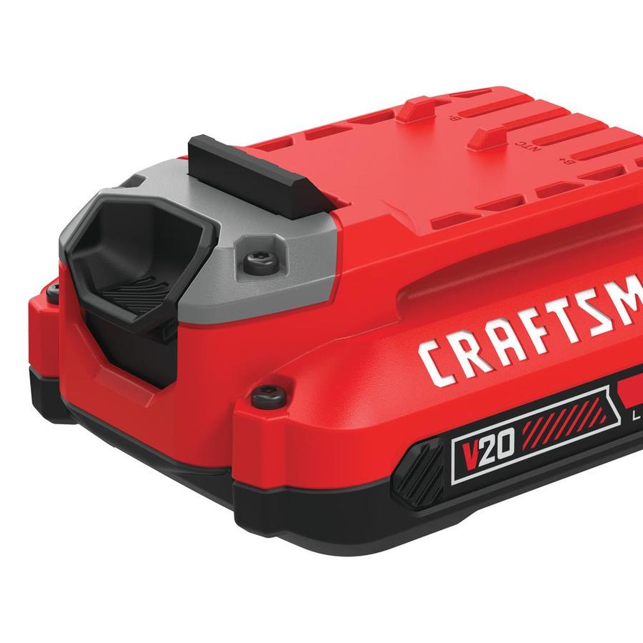 Craftsman V20 20 Volt Max 2 Pack 2 Amp Hour Lithium Power Tool Battery Kit Charger Included In