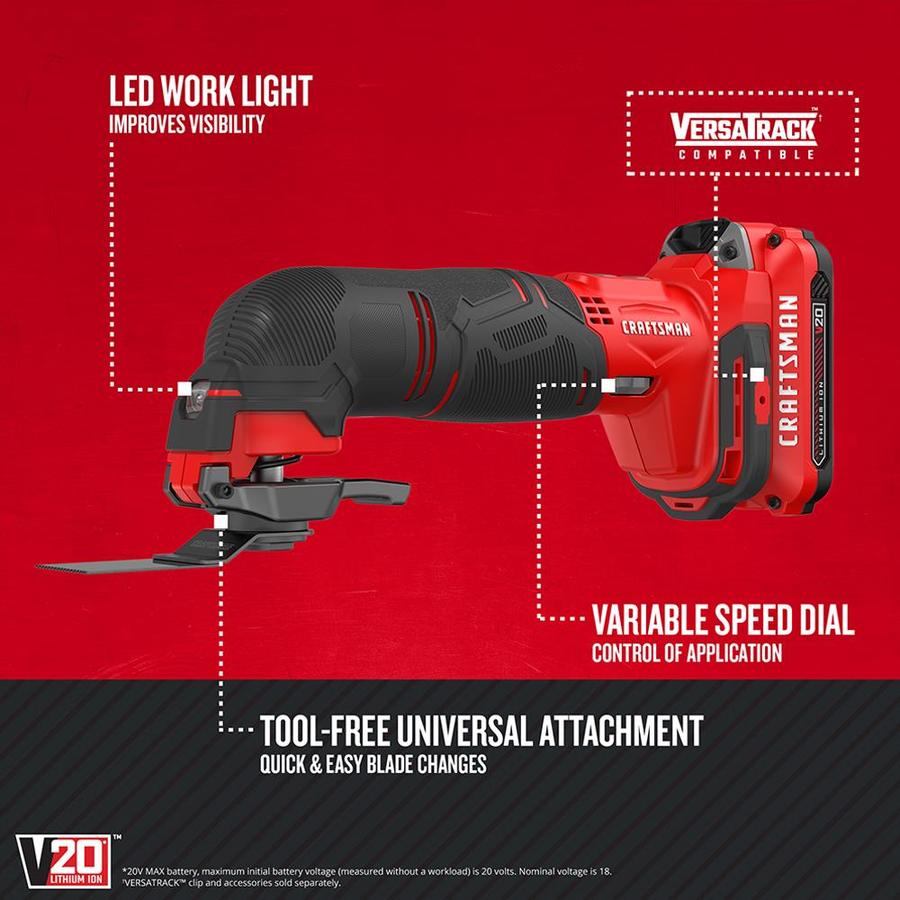 craftsman 20 volt oscillating tool