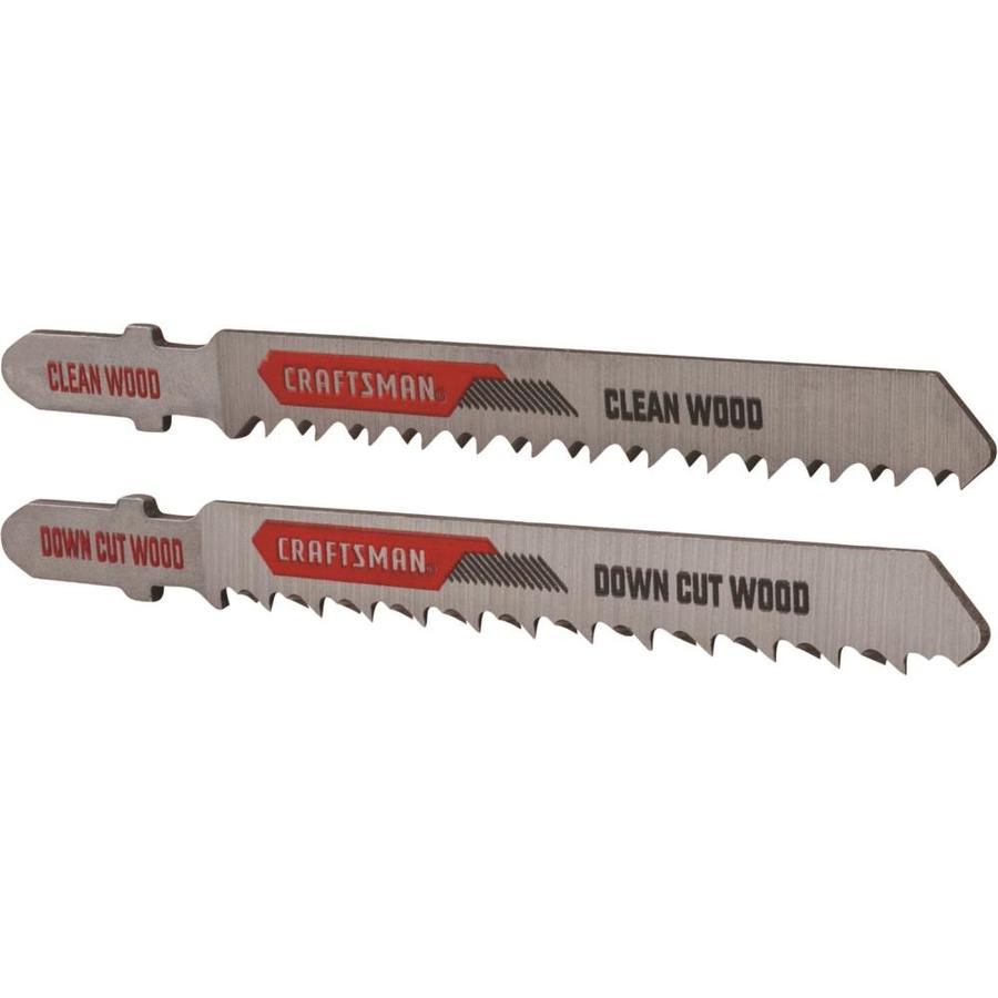 CRAFTSMAN 2Pack 35/8in Tshank Highcarbon Steel Jigsaw Blade in the