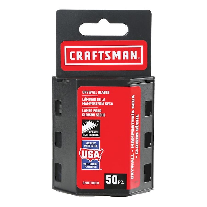 CRAFTSMAN Carbon Steel 3/4-in Drywall Replacement Blade (50-Pack) in
