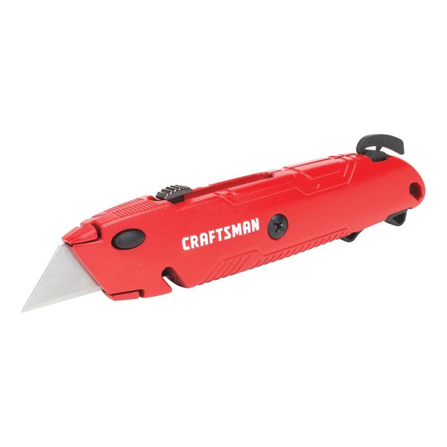 Craftsman 3 4-in 3-blade Retractable Utility Knife With With On Tool 