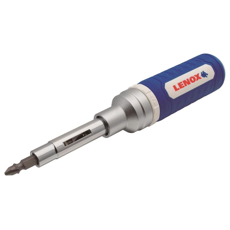 LENOX 9-Piece Plastic Handle Magnetic Ratcheting Multi-Bit Screwdriver