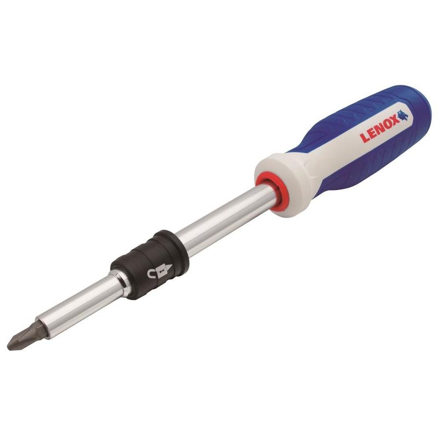 LENOX 6Piece Plastic Handle MultiBit Screwdriver Set in the