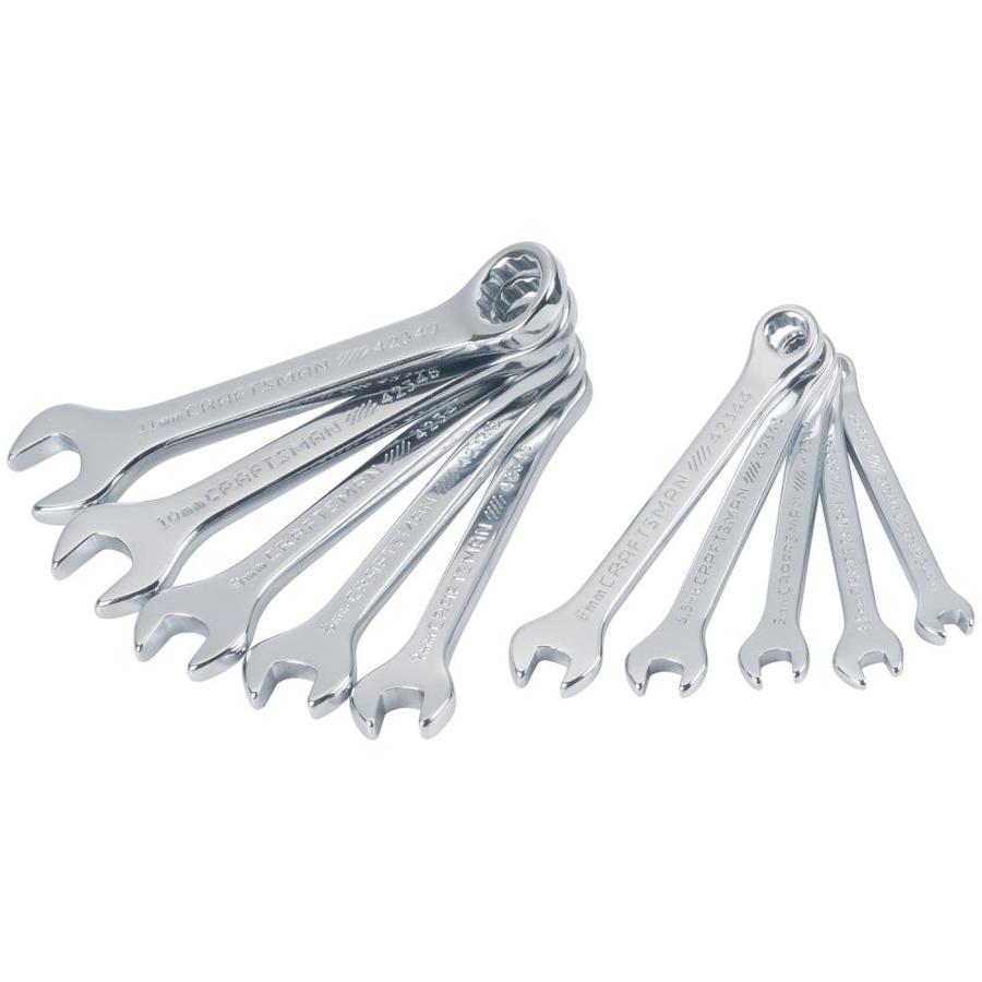 CRAFTSMAN 10piece Metric Miniature Combination Wrench Set in the