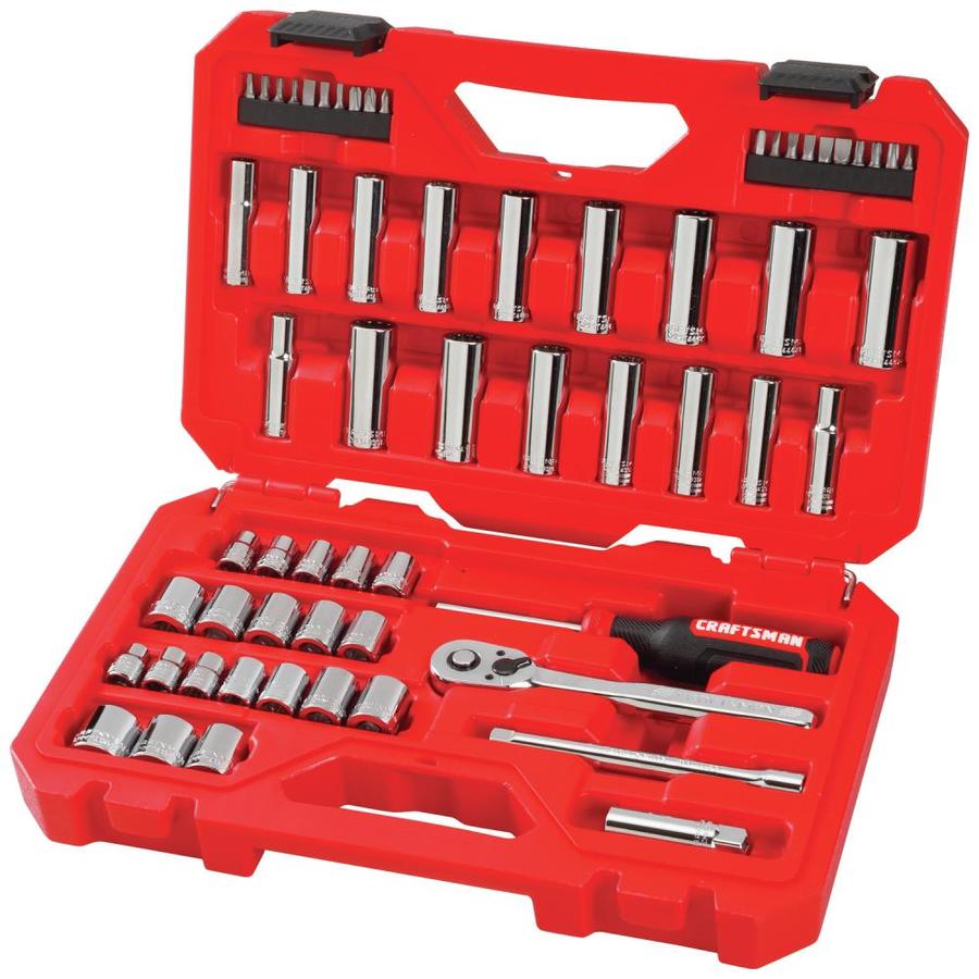 CRAFTSMAN 61Piece Standard (SAE) and Metric Combination Chrome