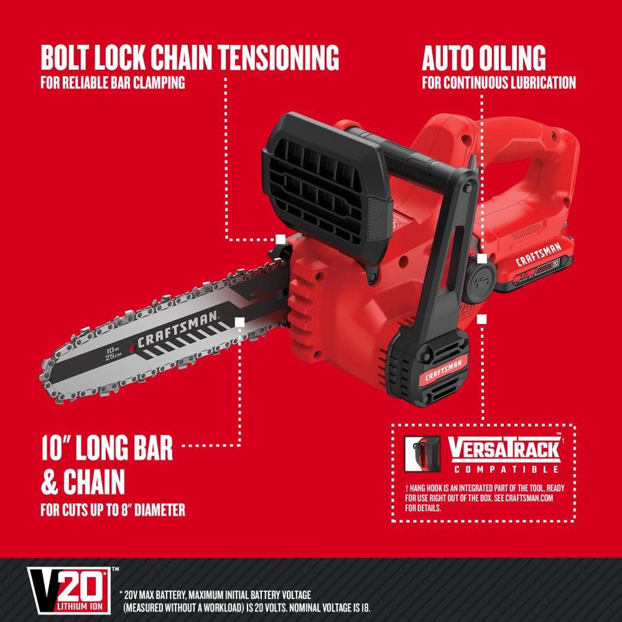 craftsman cordless chainsaw