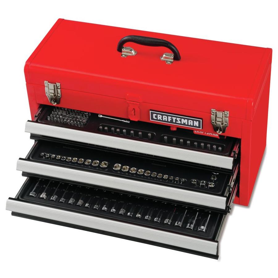 CRAFTSMAN 215-Piece Standard (SAE) And Metric Combination Polished ...