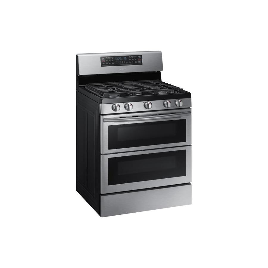 Samsung Flex Duo 30in 5 Burners 3.4cu ft/2.3cu ft SelfCleaning