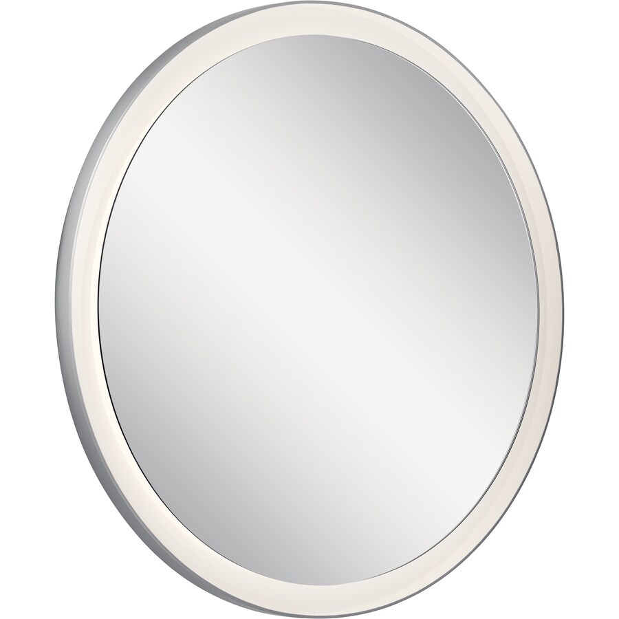 Featured image of post Black Round Bathroom Mirror Led : Great etched round wall mirror.