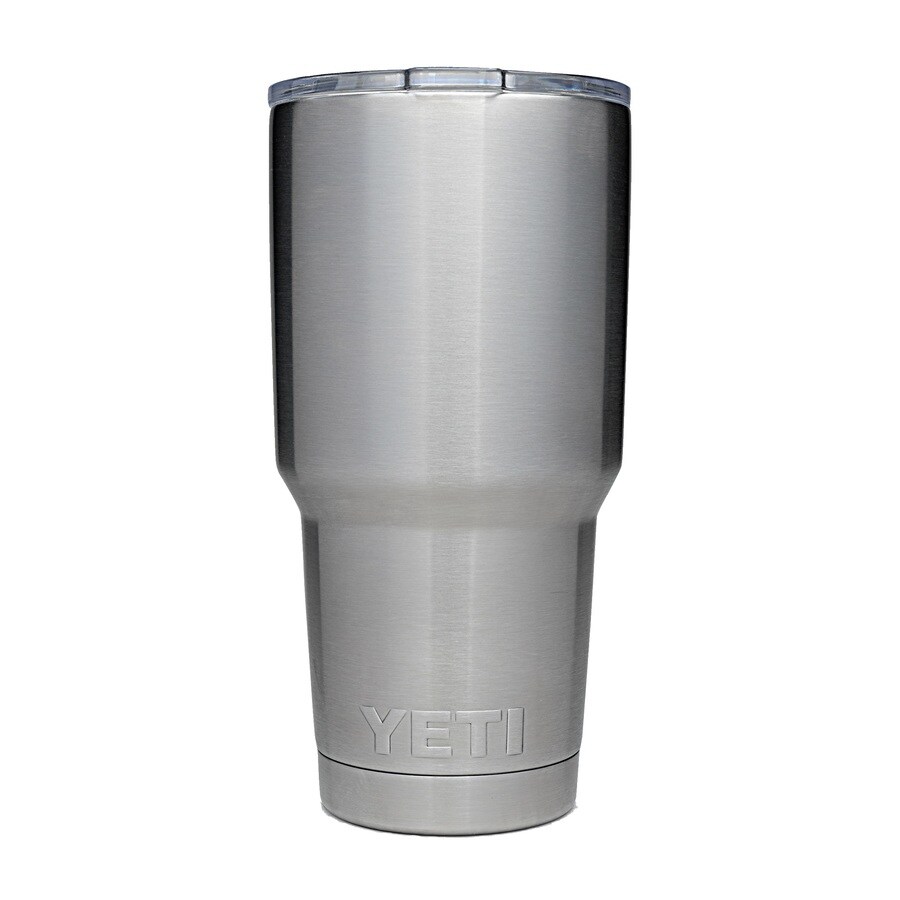 Yeti Rambler 30 Fl Oz Stainless Steel Tumbler In The Water Bottles Mugs Department At Lowes Com