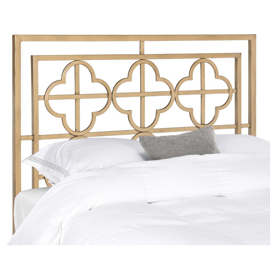 Safavieh Stitch Headboard Antique Gold Full