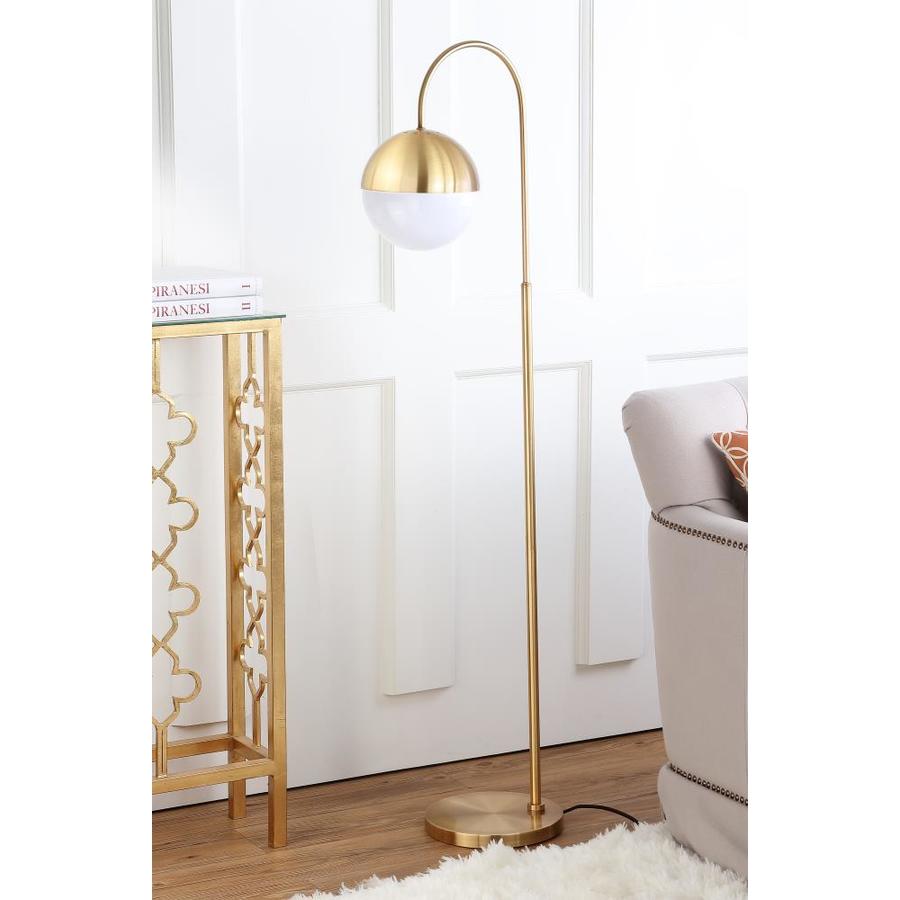 Safavieh Jonas 55.5-in Brass Gold Arc Floor Lamp In The Floor Lamps ...