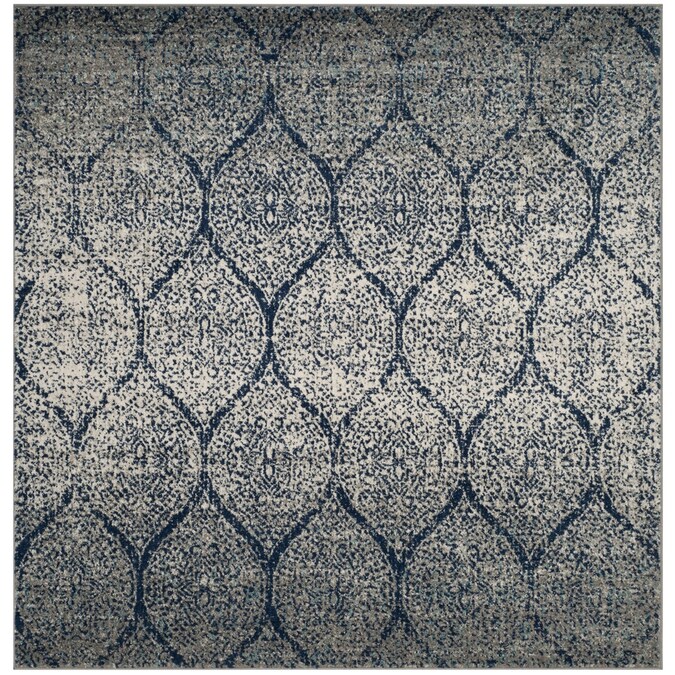 Safavieh Madison Westmont 7 X Navy Silver Square Indoor Trellis Vintage Area Rug In The Rugs Department At Com - Safavieh Navy White Area Rug Safavieh Madison Westmont 7 X Navy Silver Square Indoor Trellis Vintage Area Rug In The Rugs Department At Com - Safavieh Navy White Area Rug