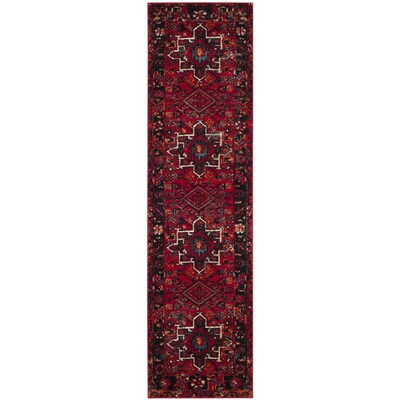 Safavieh Vintage Hamadan Caucasian 2 x 14 Red/Multi Indoor Abstract Southwestern Runner Safavieh Vintage Hamadan Caucasian 2 x 14 Red/Multi Indoor Abstract Southwestern Runner