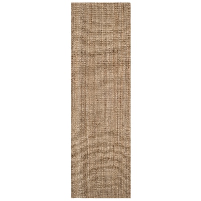 Safavieh Natural Fiber Bellport 2 x 22 Natural/Gray Indoor Solid Coastal Runner Safavieh Natural Fiber Bellport 2 x 22 Natural/Gray Indoor Solid Coastal Runner