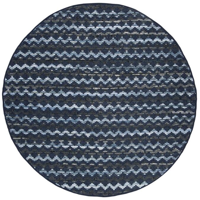 Safavieh Montauk Surfside 6 X Navy Blue Black Round Indoor Geometric Coastal Handcrafted Area Rug In The Rugs Department At Com - Navy Blue And Black Area Rug Safavieh Montauk Surfside 6 X Navy Blue Black Round Indoor Geometric Coastal Handcrafted Area Rug In The Rugs Department At Com - Navy Blue And Black Area Rug