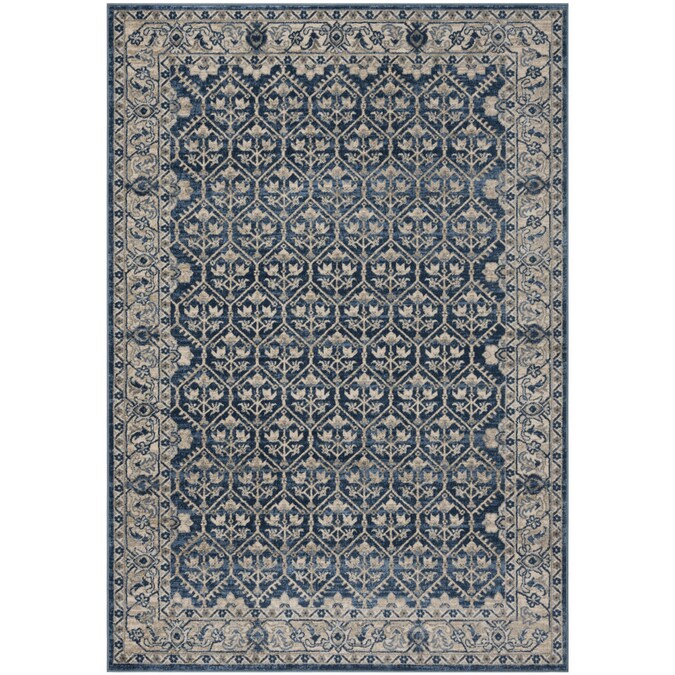 Safavieh Bwood Pilaf 5 X 8 Navy Light Gray Indoor Fl Botanical Vintage Area Rug In The Rugs Department At Com - Safavieh Navy White Area Rug Safavieh Bwood Pilaf 5 X 8 Navy Light Gray Indoor Fl Botanical Vintage Area Rug In The Rugs Department At Com - Safavieh Navy White Area Rug
