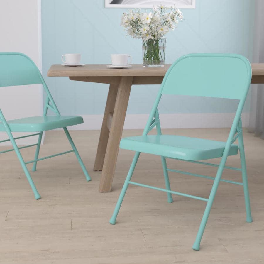 colorful folding chairs