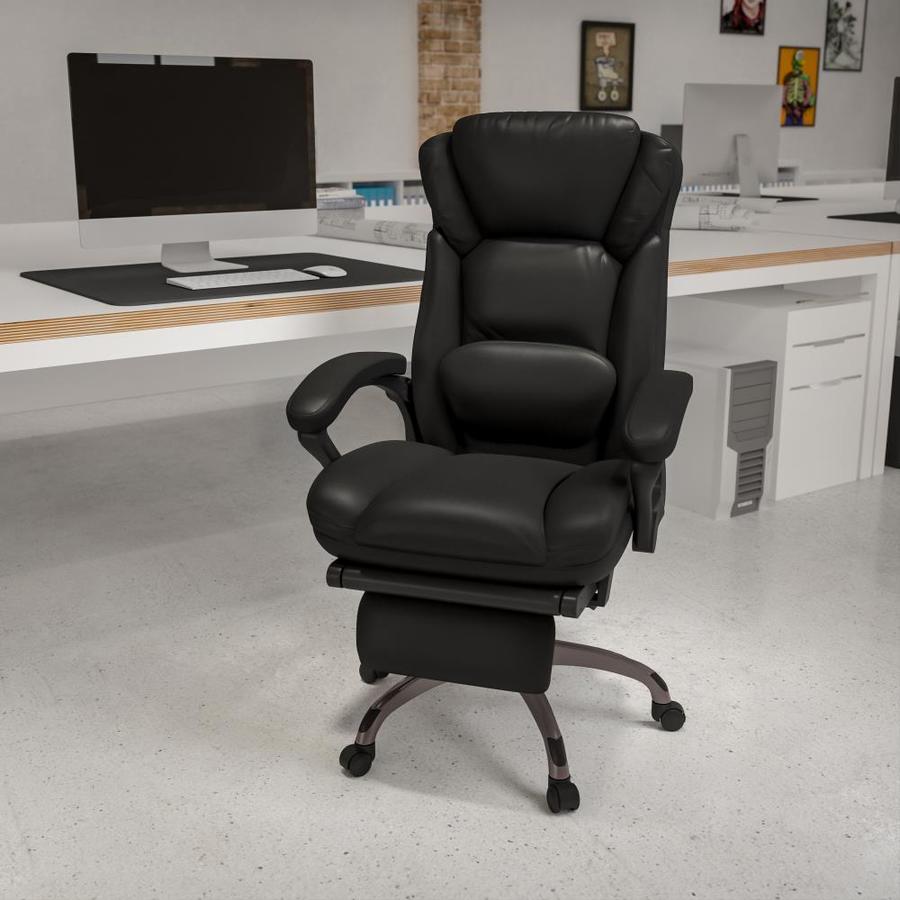 Flash Furniture Black Contemporary Adjustable Height Swivel Desk Chair in the Office Chairs 