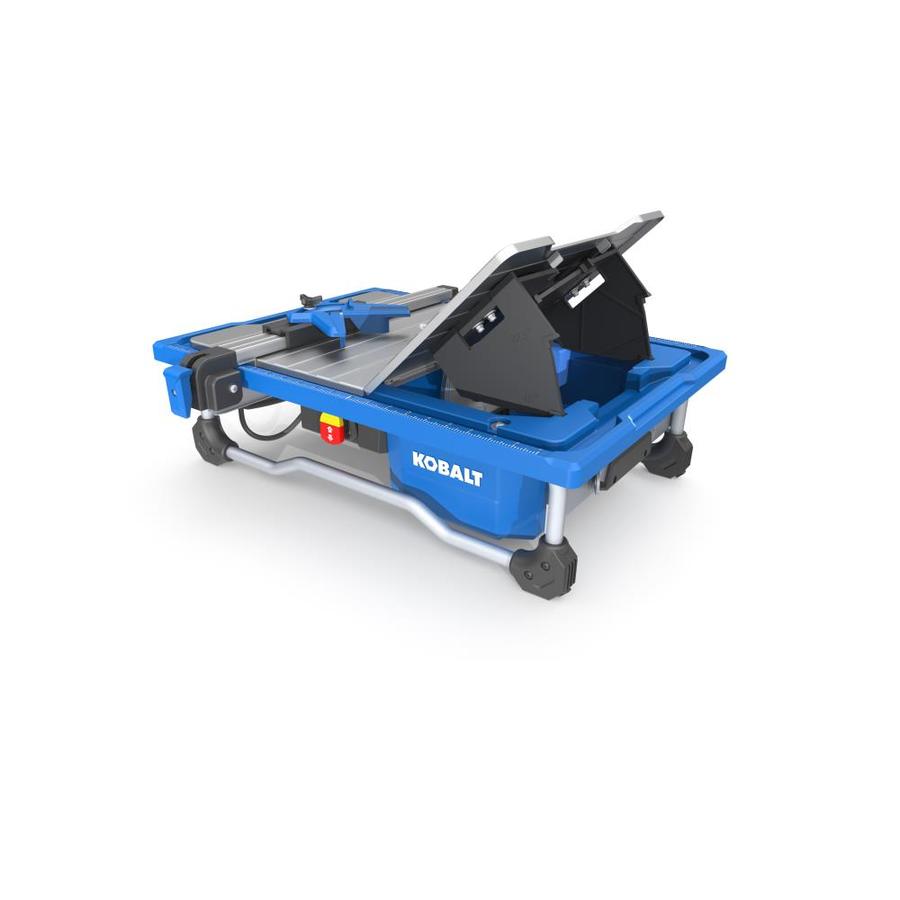 Kobalt 7-in 5-Amp Wet Tabletop Tile Saw in the Tile Saws department at