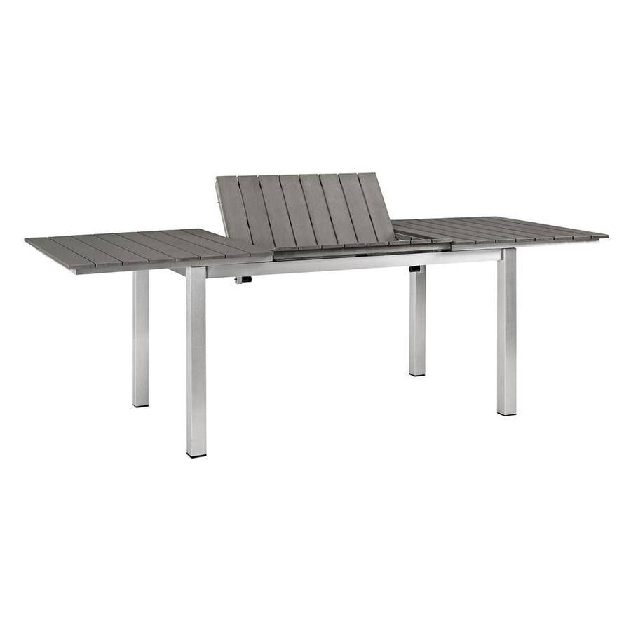 Modway Shore Rectangle Extendable Outdoor Dining Table 35.5-in W x 62.5