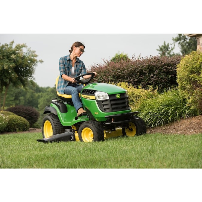 John Deere D160 CARB 25-HP V-twin Hydrostatic 48-in Riding Lawn Mower Mulching Capable CARB at ...