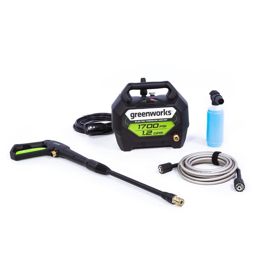 Greenworks 1700PSI 1.2GPM Cold Water Electric Pressure Washer in the