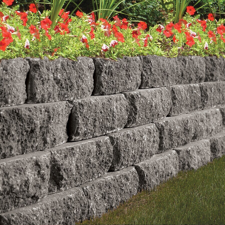 Grey/Charcoal Retaining Wall Block 4in x 12in; Actual 4in