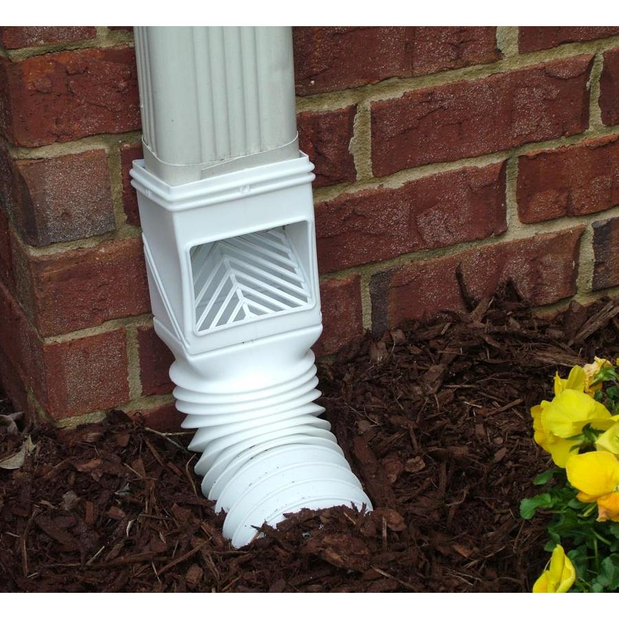 Amerimax 1FlexGrate Downspout Filter White Vinyl in the Downspout Guards department at