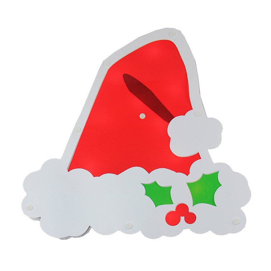shop northlight impact lighted santa hat hanging outdoor shop northlight impact lighted santa hat hanging outdoor