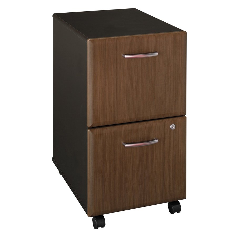 Bush Business Furniture Sienna Walnut Bronze 2 Drawer File Cabinet In The File Cabinets Department At Lowes Com