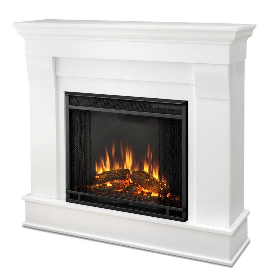 Real Flame 40.9in W White Led Electric Fireplace in the Electric