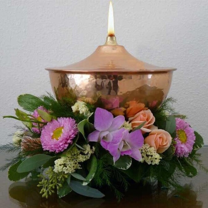 Legends Direct Maui 5-in Copper Citronella Tabletop Torch in the Garden
