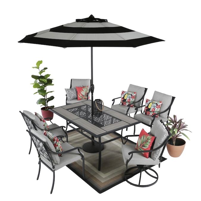 Shop Style Selections Elliot Creek 7-Piece Patio Dining Set at Lowes.com