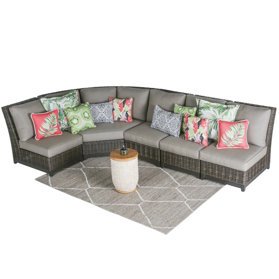 Shop allen + roth Altadena 5Piece Patio Conversation Set at