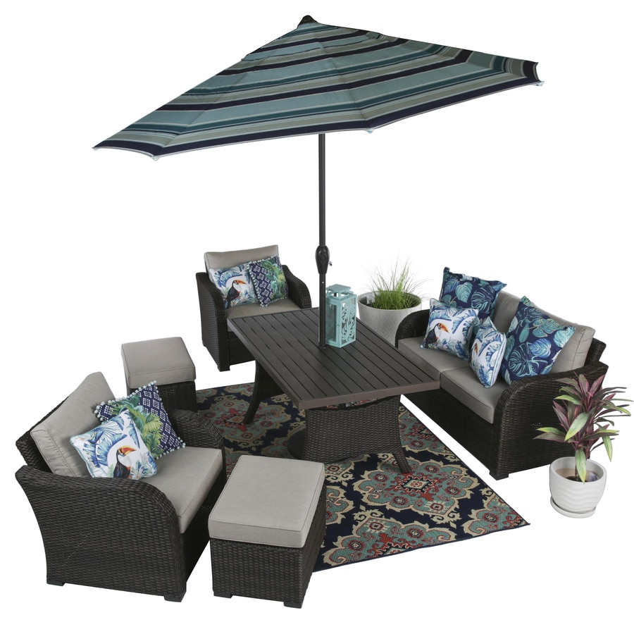 allen roth Northborough 6 Piece Patio Conversation Set