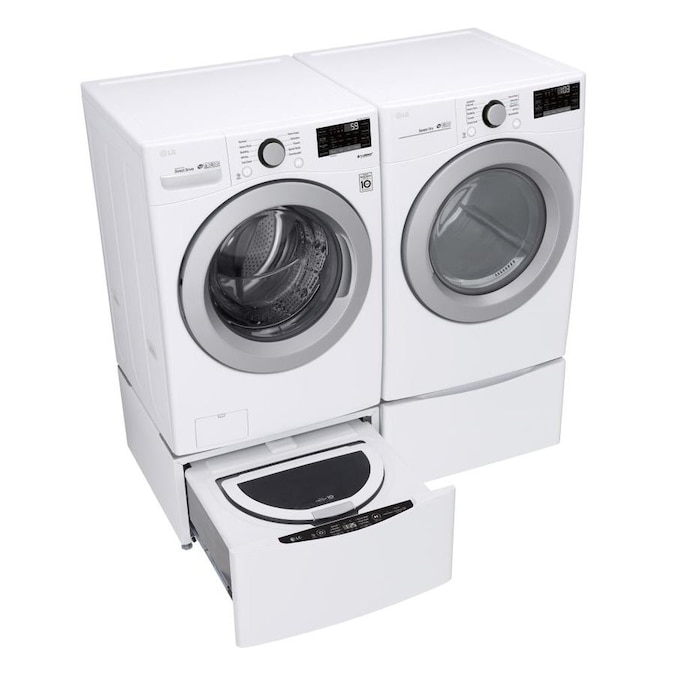 Shop LG TwinWash White FrontLoad Washer & Electric Dryer Set at
