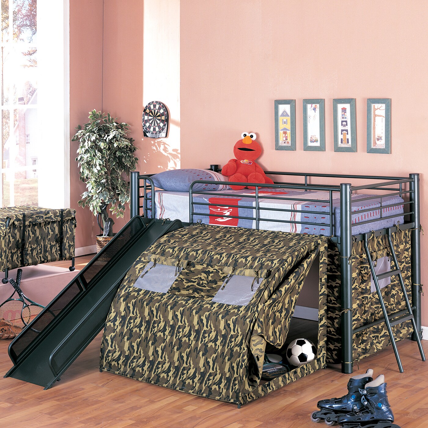 new. box Coaster fine Furniture bunk bed Ladder in org 