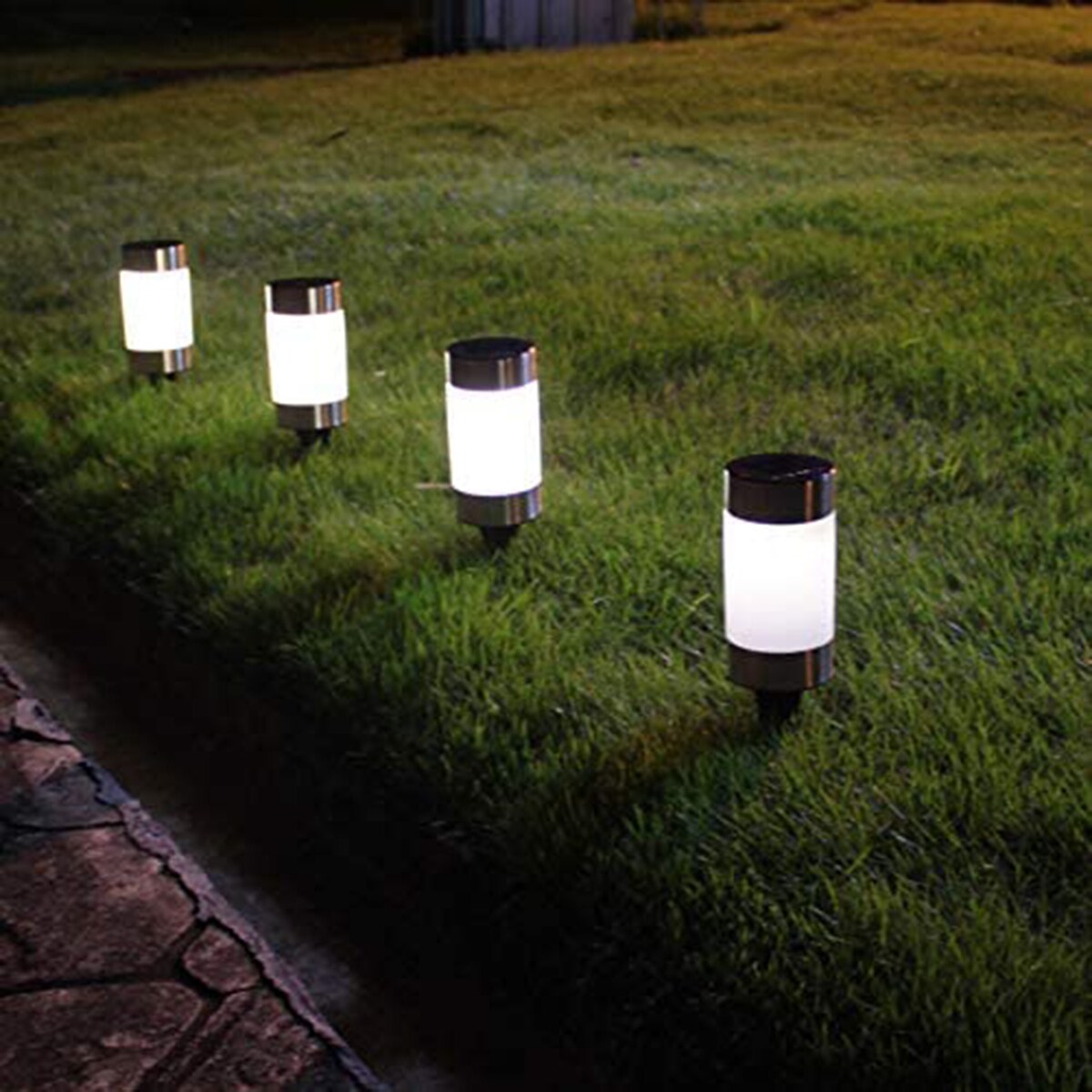 2/4/8 PCS Solar Power Garden Lights 6 LED Light Outdoor Wall Mount Path Lamp