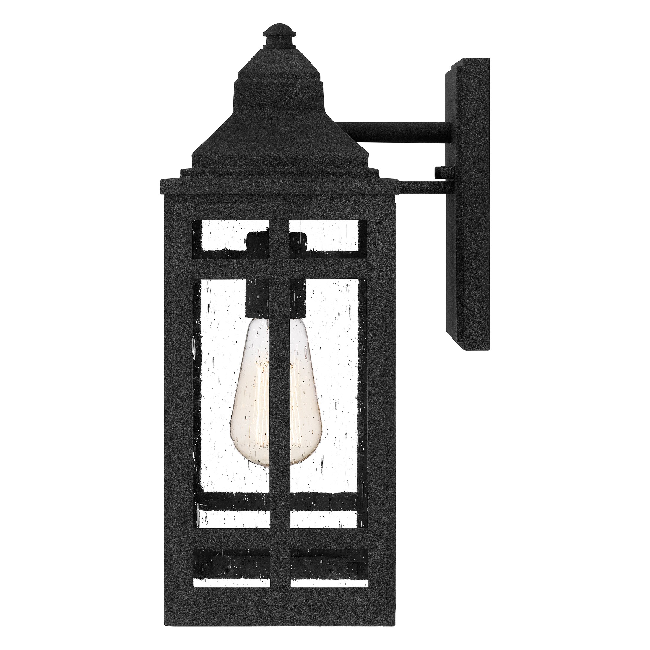 Ashley Harbour Auden 1-Light Mottled Black Outdoor Wall Lantern