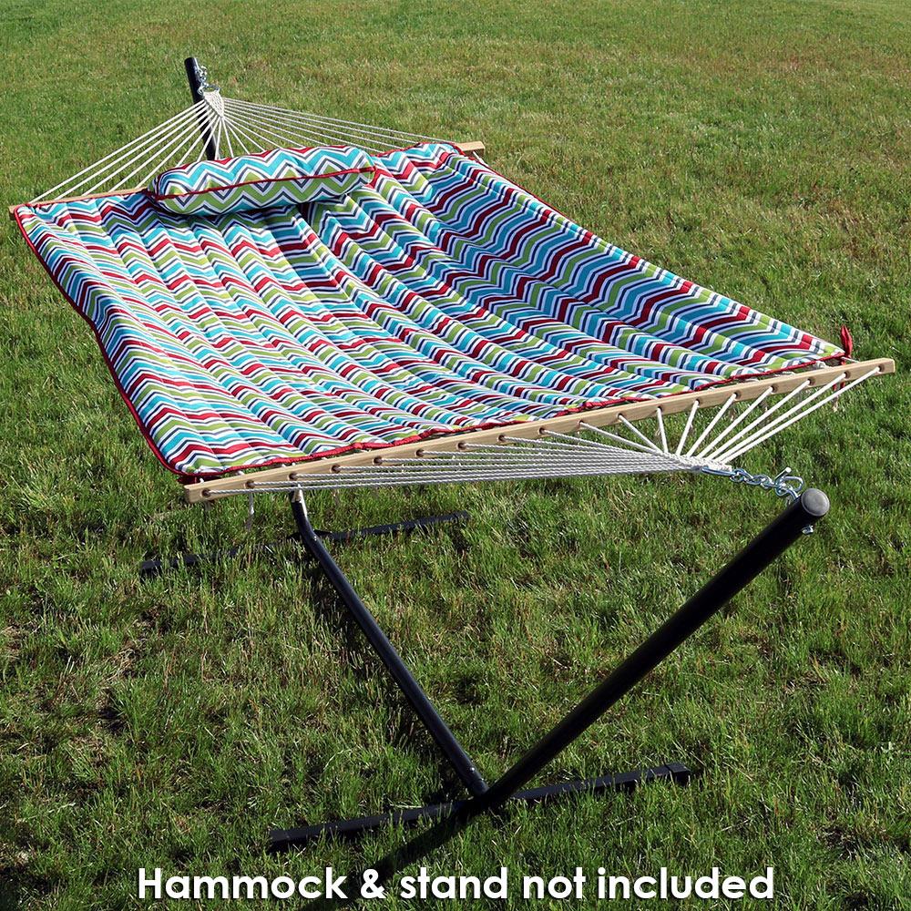 Sunnydaze Weather-Resistant Outdoor Polyester Quilted Hammock Pad And Pillow Onl 